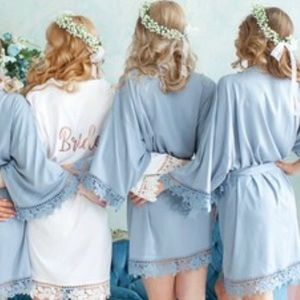 Dusty Blue Bridesmaid Robe
